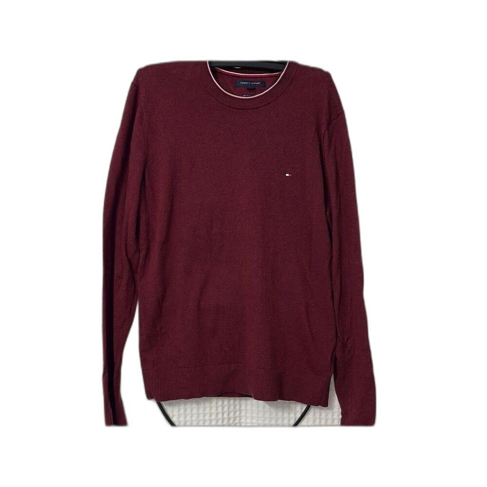 Tommy Hilfiger Men's Red Sweater Size LG